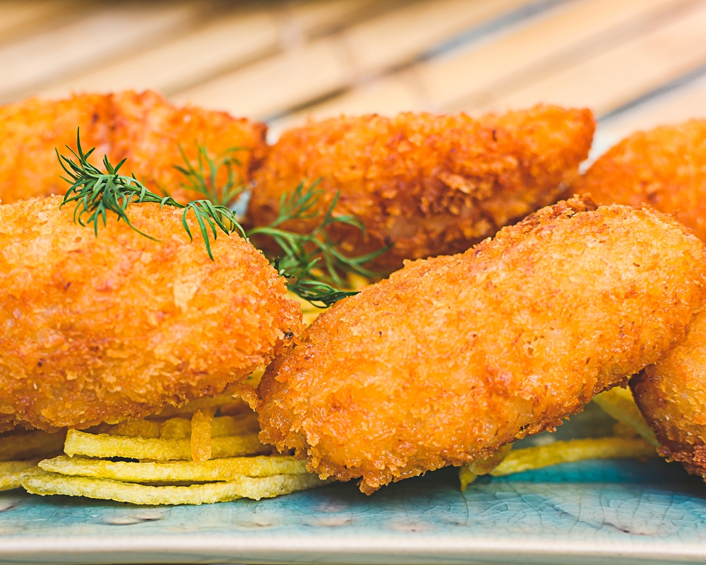 Tipical,Spanish,Food,,Croquettes,,Foreground,,In,Madrid
